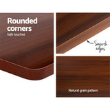 Darrahopens Furniture > Office Artiss Electric Standing Desk Motorised Sit Stand Desks Table Black Walnut 140cm