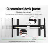 Darrahopens Furniture > Office Artiss Electric Standing Desk Motorised Sit Stand Desks Table Black Walnut 140cm