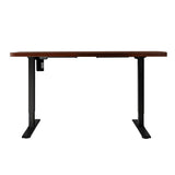 Darrahopens Furniture > Office Artiss Electric Standing Desk Motorised Sit Stand Desks Table Black Walnut 140cm