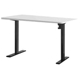 Darrahopens Furniture > Office Artiss Electric Standing Desk Motorised Sit Stand Desks Table Black White 140cm