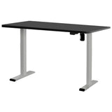 Darrahopens Furniture > Office Artiss Electric Standing Desk Motorised Sit Stand Desks Table Grey Black 140cm