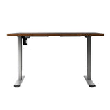 Darrahopens Furniture > Office Artiss Electric Standing Desk Motorised Sit Stand Desks Table Grey Brown 140cm