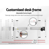 Darrahopens Furniture > Office Artiss Electric Standing Desk Motorised Sit Stand Desks Table White Black 140cm