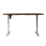 Darrahopens Furniture > Office Artiss Electric Standing Desk Motorised Sit Stand Desks Table White Brown 140cm