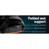 darrahopens Furniture > Office Artiss Executive Office Chair Leather Gaming Computer Desk Chairs Recliner Black