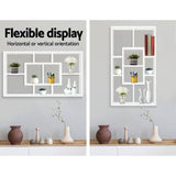 darrahopens Furniture > Office Artiss Floating Wall Shelf DIY Mount Storage Bookshelf Display Rack White