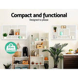darrahopens Furniture > Office Artiss Floating Wall Shelf DIY Mount Storage Bookshelf Display Rack White