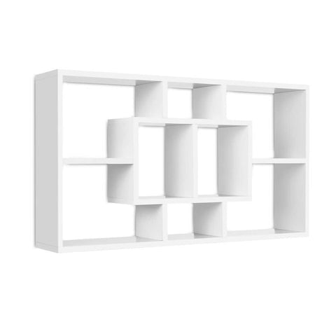 darrahopens Furniture > Office Artiss Floating Wall Shelf DIY Mount Storage Bookshelf Display Rack White