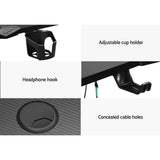 Darrahopens Furniture > Office Artiss Gaming Desk Computer Desks Table Study Home Ofiice RGB LED Light 120CM
