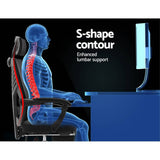 darrahopens Furniture > Office Artiss Gaming Office Chair Computer Desk Chair Home Work Recliner Black