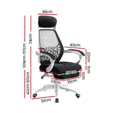 darrahopens Furniture > Office Artiss Gaming Office Chair Computer Desk Chair Home Work Study White
