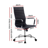 darrahopens Furniture > Office Artiss Gaming Office Chair Computer Desk Chairs Home Work Study Black High Back