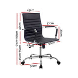 darrahopens Furniture > Office Artiss Gaming Office Chair Computer Desk Chairs Home Work Study Black Mid Back