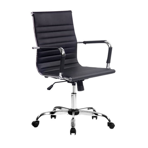 darrahopens Furniture > Office Artiss Gaming Office Chair Computer Desk Chairs Home Work Study Black Mid Back