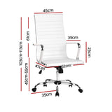 darrahopens Furniture > Office Artiss Gaming Office Chair Computer Desk Chairs Home Work Study White High Back