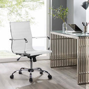 darrahopens Furniture > Office Artiss Gaming Office Chair Computer Desk Chairs Home Work Study White Mid Back