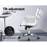 darrahopens Furniture > Office Artiss Gaming Office Chair Computer Desk Chairs Home Work Study White Mid Back
