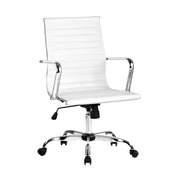darrahopens Furniture > Office Artiss Gaming Office Chair Computer Desk Chairs Home Work Study White Mid Back