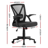 darrahopens Furniture > Office Artiss Gaming Office Chair Mesh Computer Chairs Swivel Executive Mid Back Black