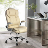 darrahopens Furniture > Office Artiss Kea Executive Office Chair Leather Beige