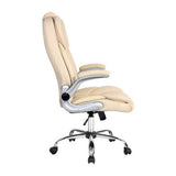 darrahopens Furniture > Office Artiss Kea Executive Office Chair Leather Beige