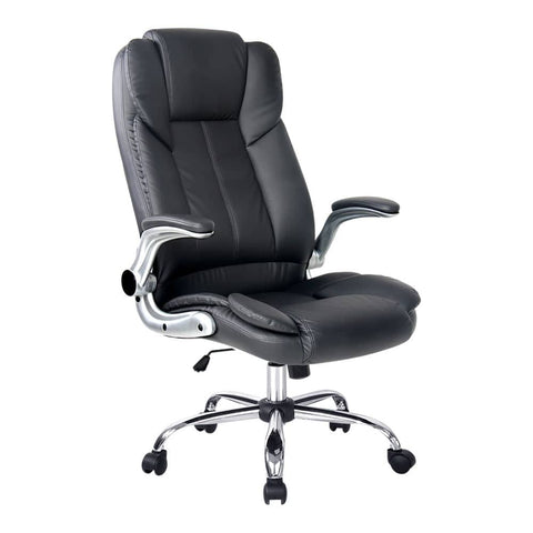 darrahopens Furniture > Office Artiss Kea Executive Office Chair Leather Black