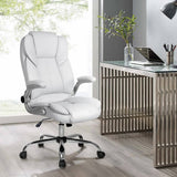 darrahopens Furniture > Office Artiss Kea Executive Office Chair Leather White