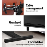 darrahopens Furniture > Office Artiss Laptop Table Desk Adjustable Stand - Black