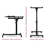 darrahopens Furniture > Office Artiss Laptop Table Desk Adjustable Stand - Black