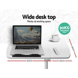 darrahopens Furniture > Office Artiss Laptop Table Desk Adjustable Stand - White