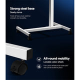 darrahopens Furniture > Office Artiss Laptop Table Desk Adjustable Stand With Fan - White