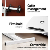 darrahopens Furniture > Office Artiss Laptop Table Desk Adjustable Stand With Fan - White