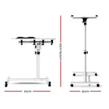 darrahopens Furniture > Office Artiss Laptop Table Desk Adjustable Stand With Fan - White