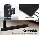 darrahopens Furniture > Office Artiss Laptop Table Desk Portable - Black
