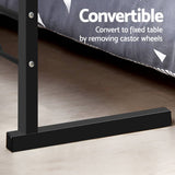 darrahopens Furniture > Office Artiss Laptop Table Desk Portable - Dark Wood