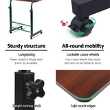 darrahopens Furniture > Office Artiss Laptop Table Desk Portable - Dark Wood