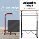 darrahopens Furniture > Office Artiss Laptop Table Desk Portable - Dark Wood