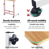 darrahopens Furniture > Office Artiss Laptop Table Desk Portable - Light Wood