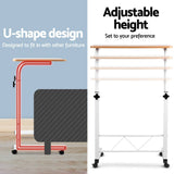 darrahopens Furniture > Office Artiss Laptop Table Desk Portable - Light Wood