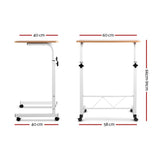 darrahopens Furniture > Office Artiss Laptop Table Desk Portable - Light Wood