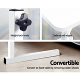 darrahopens Furniture > Office Artiss Laptop Table Desk Portable - White