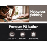 darrahopens Furniture > Office Artiss Leather Office Chair Black