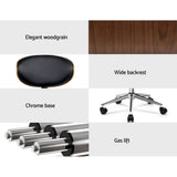 darrahopens Furniture > Office Artiss Leather Office Chair Black