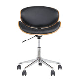 darrahopens Furniture > Office Artiss Leather Office Chair Black