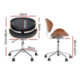 darrahopens Furniture > Office Artiss Leather Office Chair Black
