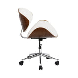 darrahopens Furniture > Office Artiss Leather Office Chair White