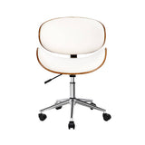 darrahopens Furniture > Office Artiss Leather Office Chair White