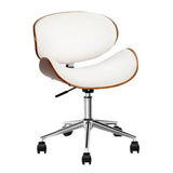 darrahopens Furniture > Office Artiss Leather Office Chair White