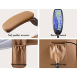 darrahopens Furniture > Office Artiss Massage Office Chair Gaming Chair Computer Desk Chair 8 Point Vibration Espresso