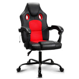 darrahopens Furniture > Office Artiss Massage Office Chair Gaming Computer Seat Recliner Racer Red